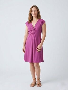 090 PATAGONIA Women’s Bandha Sleeveless V-Neck Dress - Pink, Large